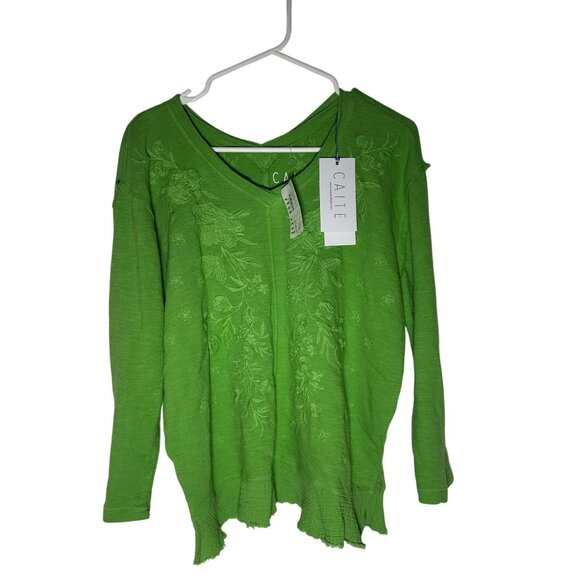 Caite Calista Kyla SEO Top Macaw Green Size Small NWT - Picture 1 of 5